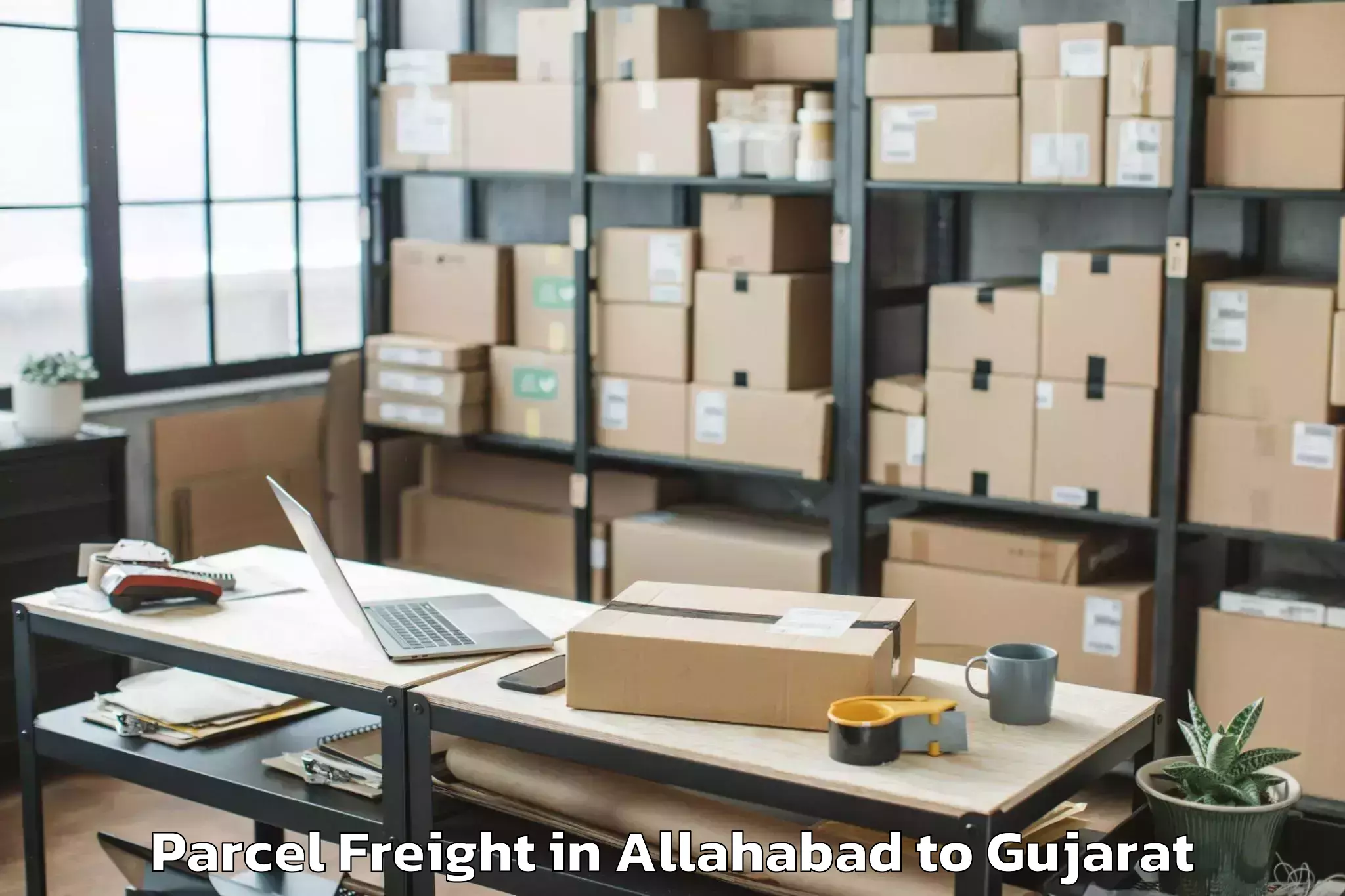 Allahabad to Marwadi University Rajkot Parcel Freight